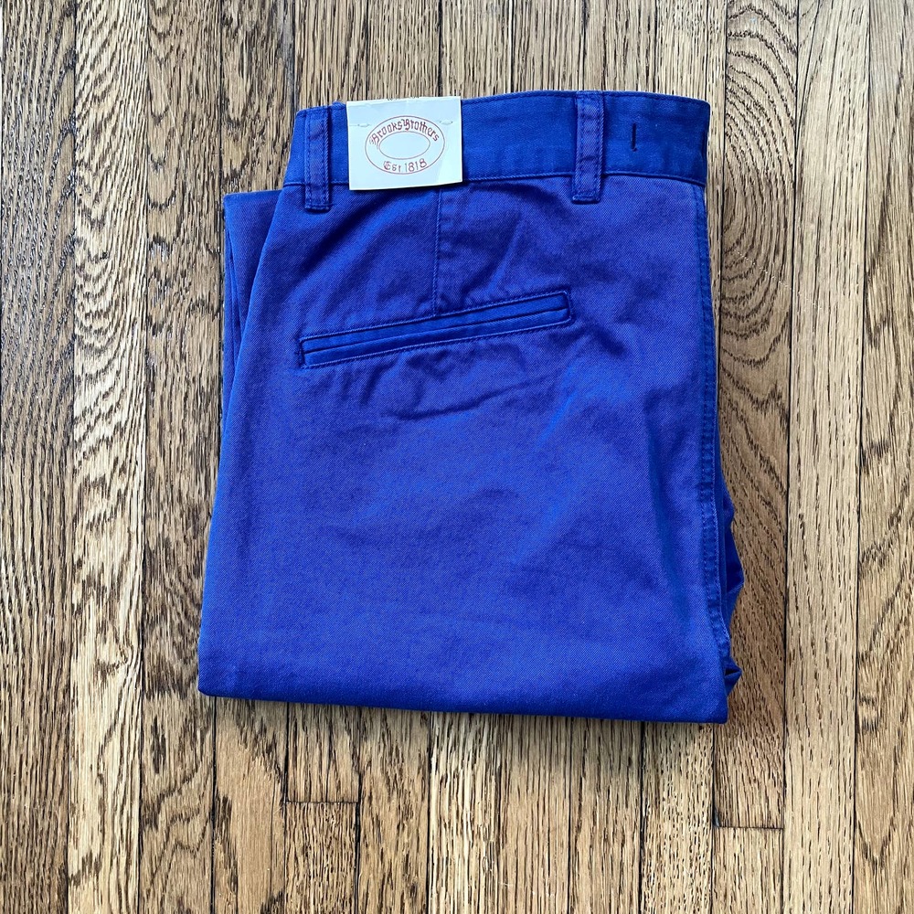Brooks Brothers Chino in Blue W32 L34 - Brand new with tags